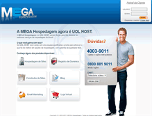 Tablet Screenshot of megahospedagem.com.br